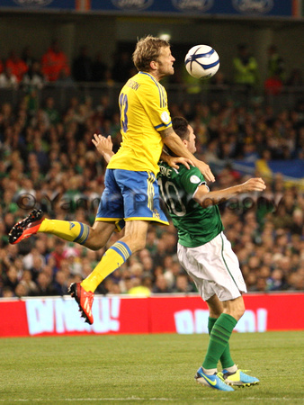 World Cup Qualifying - Group C . Rep of Ireland v Sweden